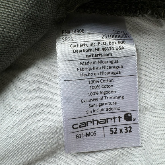 Carhartt Rugged Flex Duck Utility Work Pants 52x32 - Picture 5 of 5